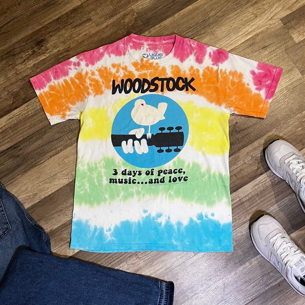 Woodstock Tie Dye T-Shirt Medium